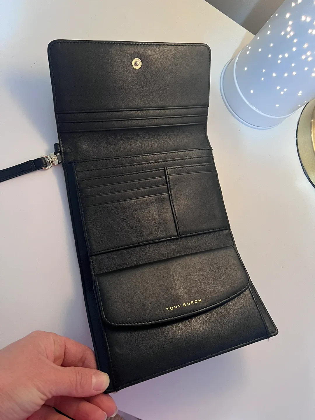 Tory Burch Black Leather Wallet image indicator(3)