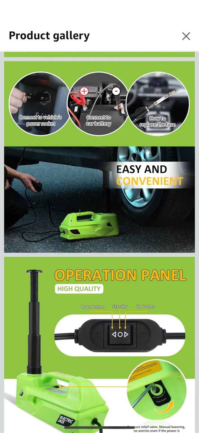 Simtamy Electric Car Jack Mobile Repair Kit image indicator(2)