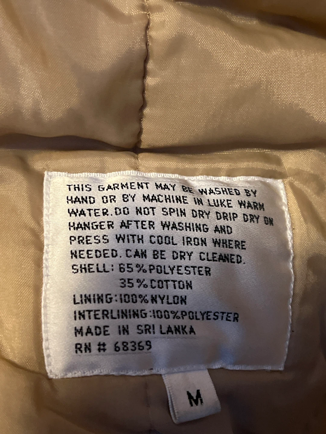 Clipper Mist Londontown Corp. Beige Coat - Size M - photo 4