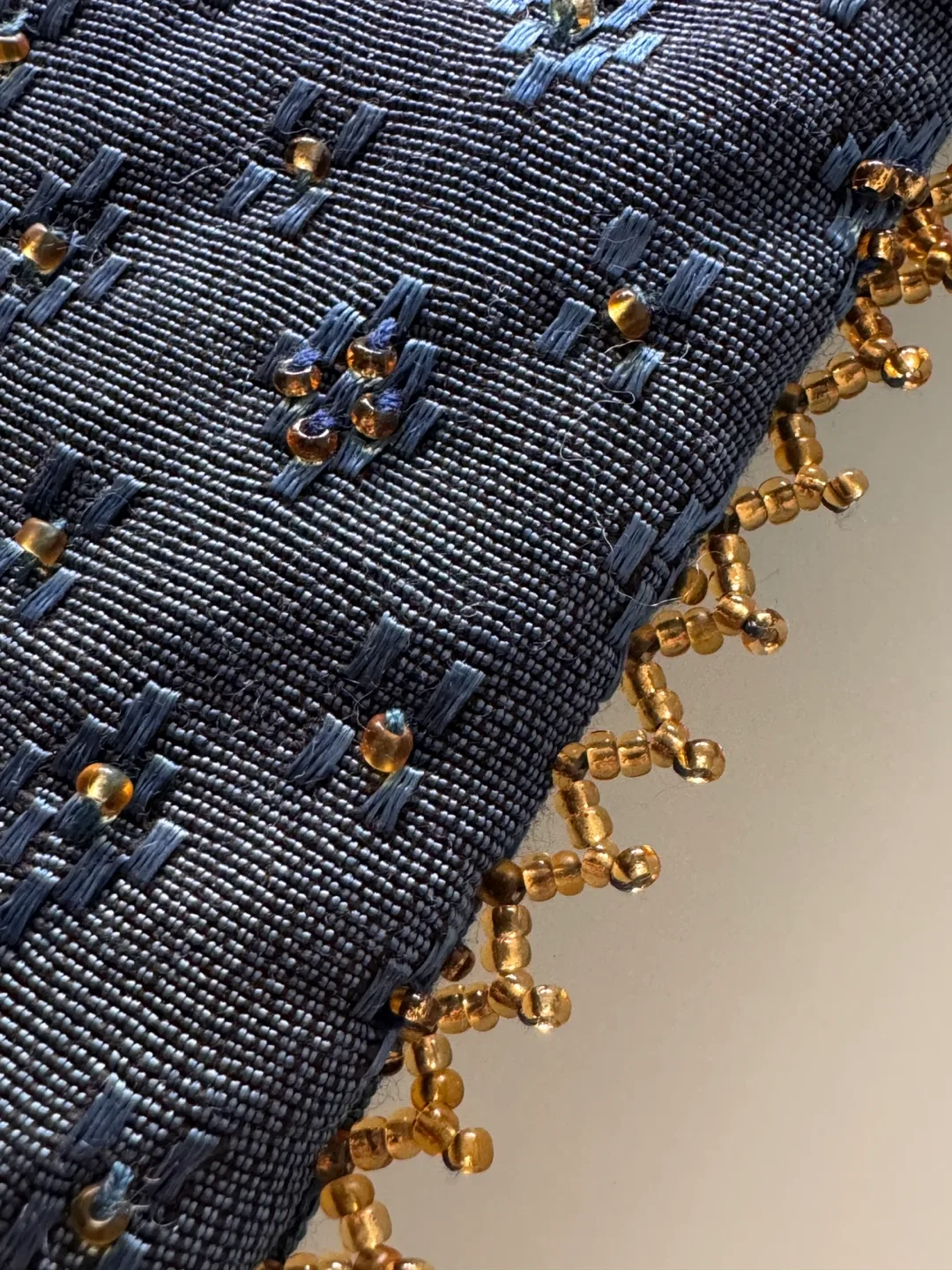 Handmade Beaded Blue Purse - Made in Egypt image indicator(2)