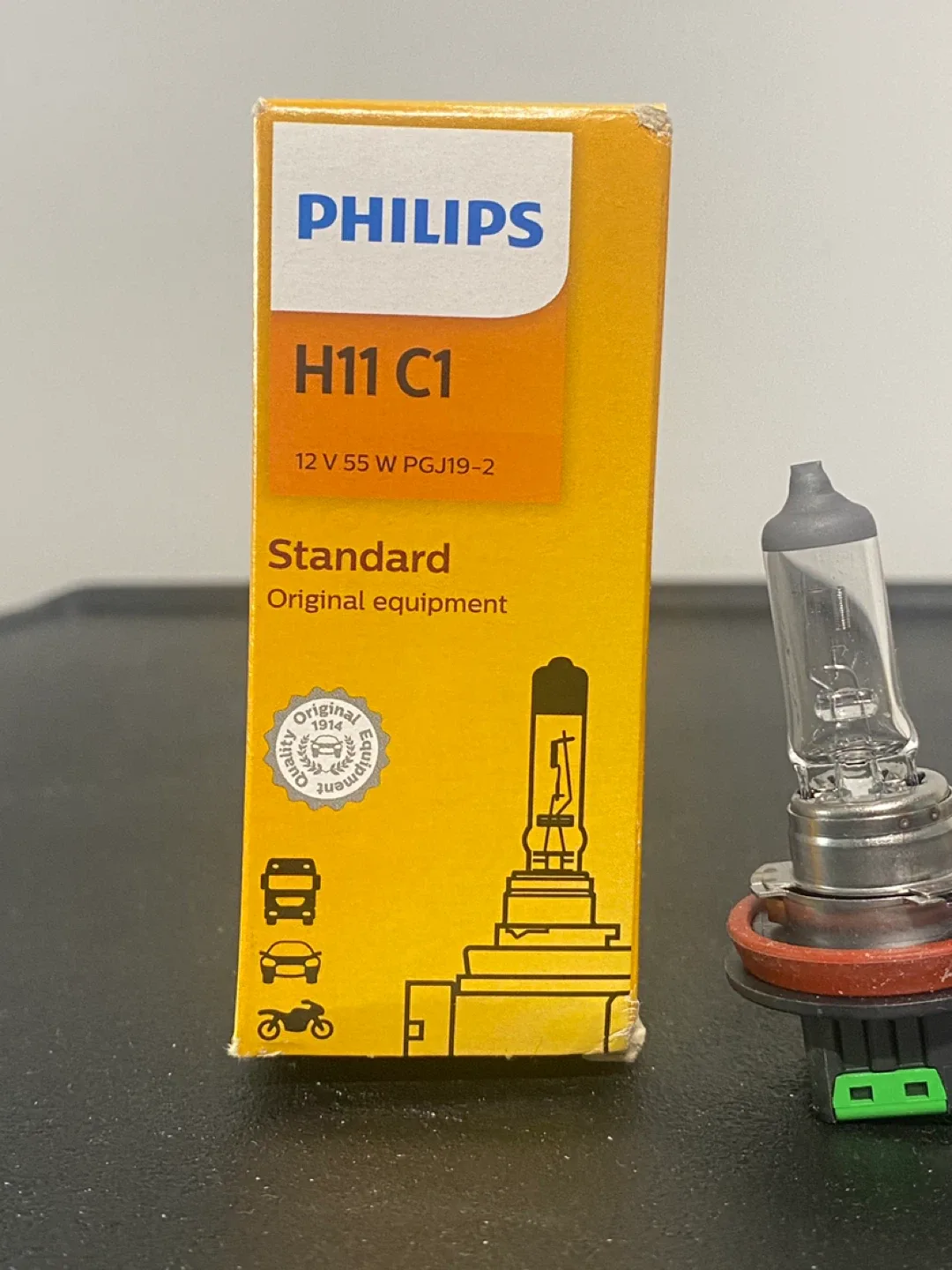 Set of 2 Philips H11 C1 Standard Halogen Bulbs - New! image indicator(6)