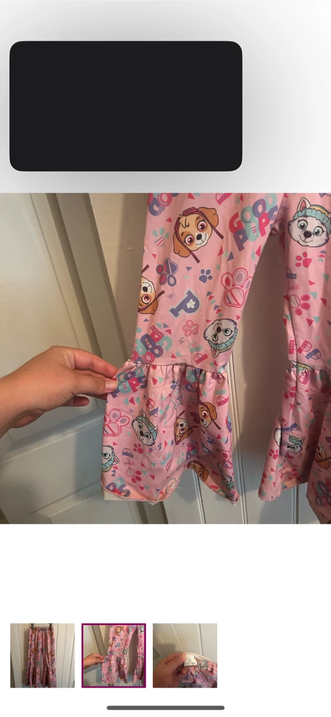 Paw Patrol Pink Ruffle Pants - Size M (Age 3T) - photo 2