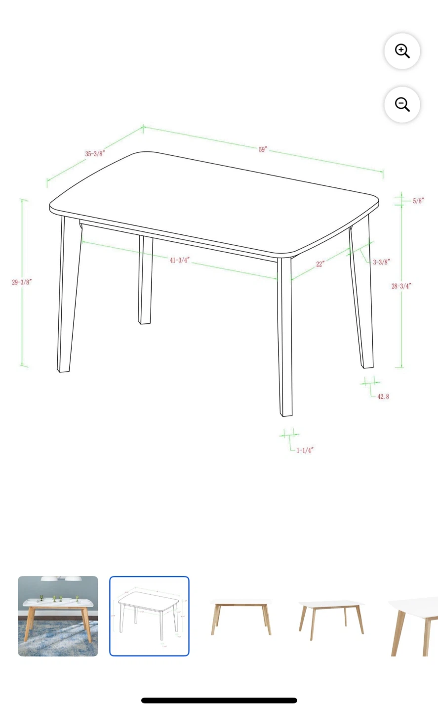 Dining table (table only) - photo 3