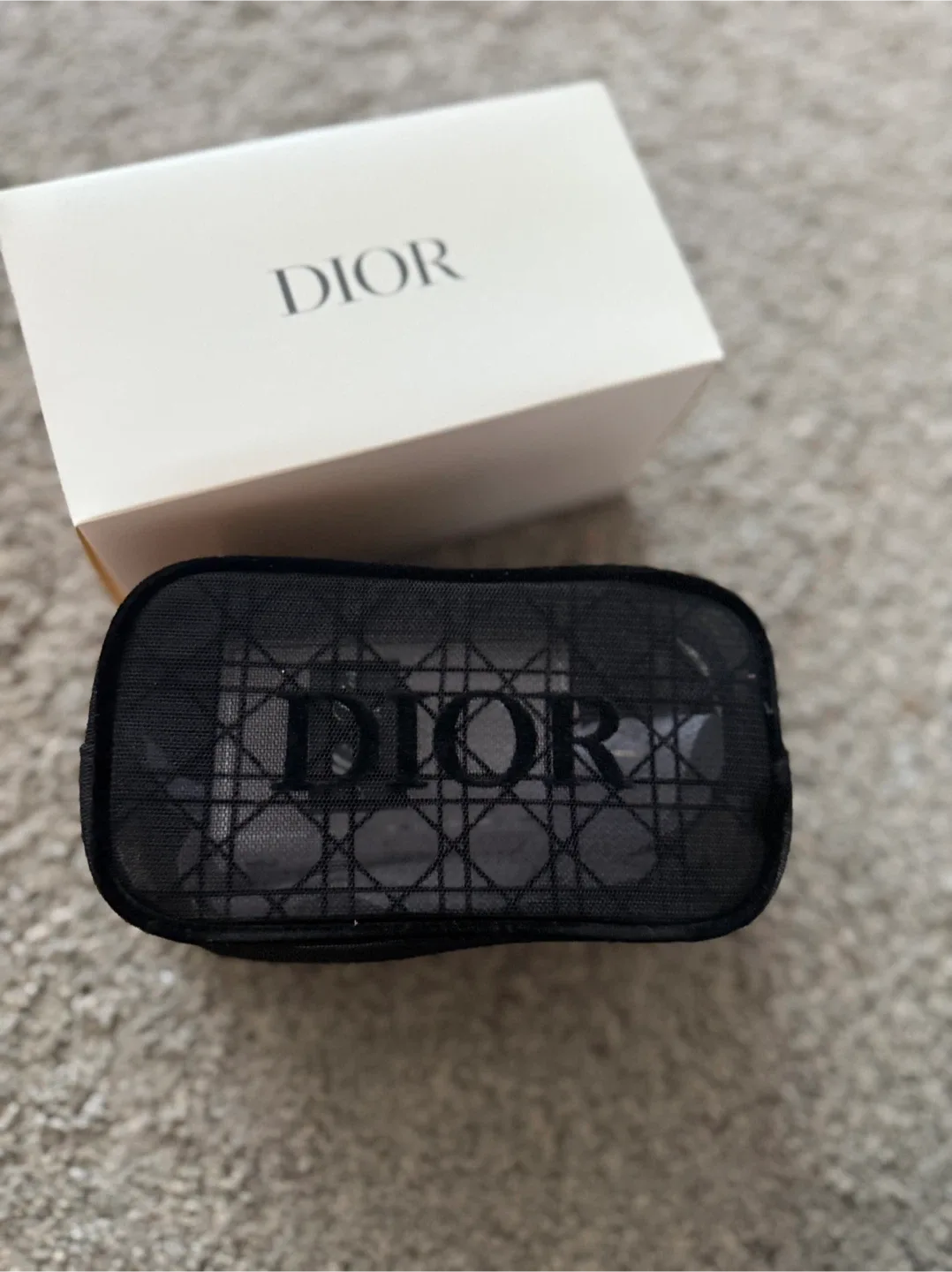 Dior Black Travel Pouch with Box