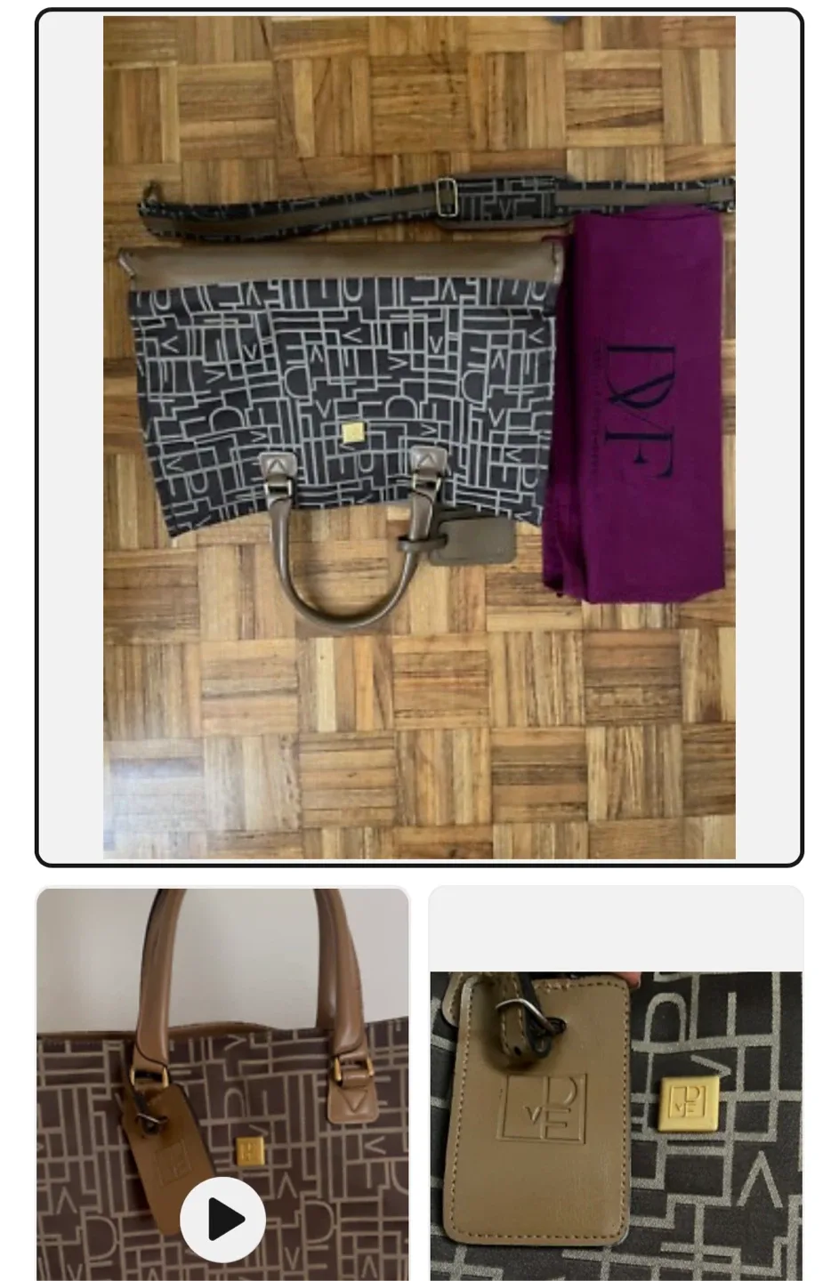 DVF Tote Bag diane von furstenberg, designer travel bag image indicator(2)