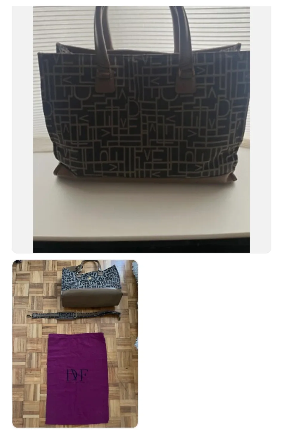 DVF Tote Bag diane von furstenberg, designer travel bag image indicator(4)