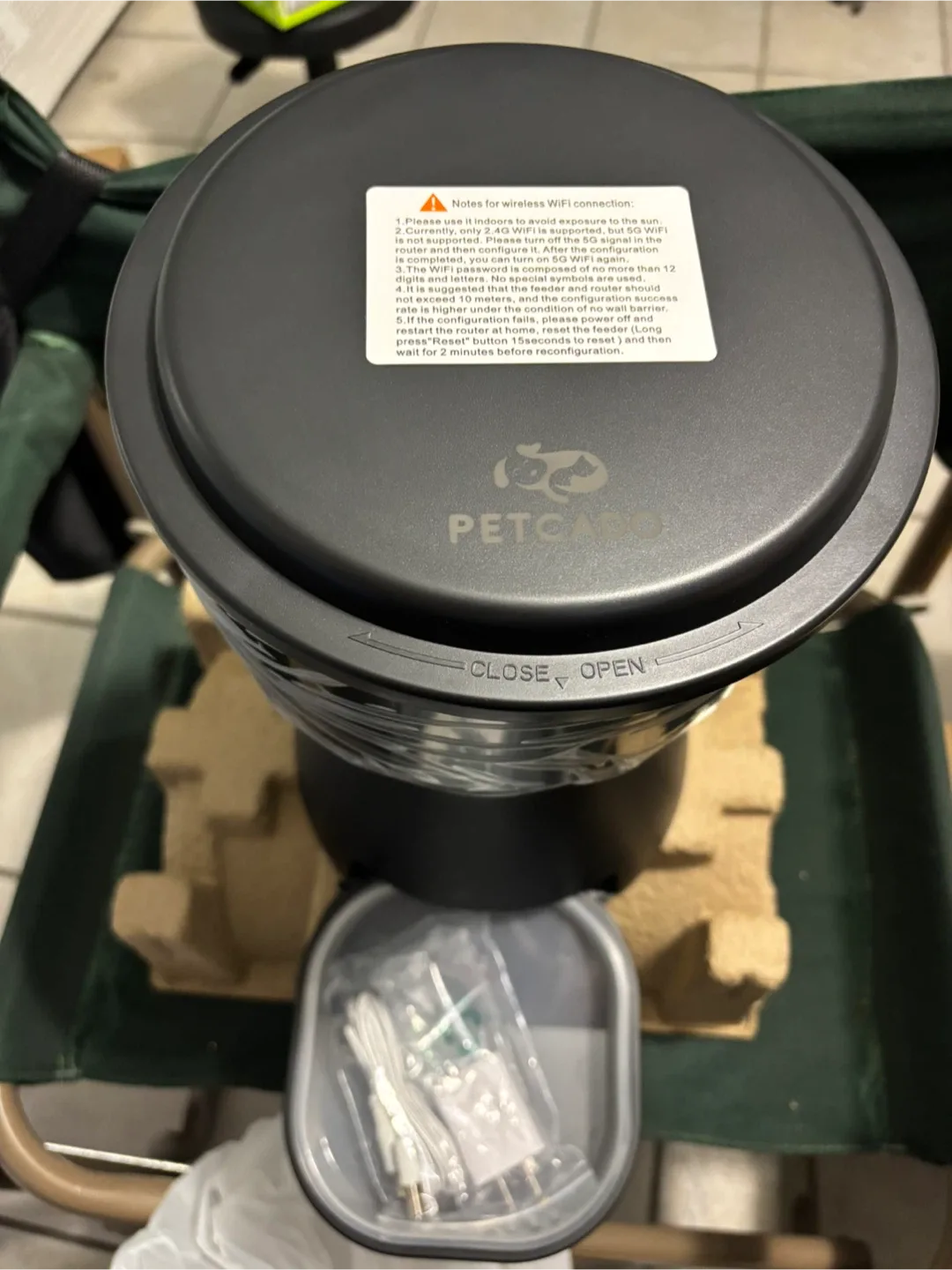 PETCADO Automatic Pet Feeder DU4L-WF image indicator(5)