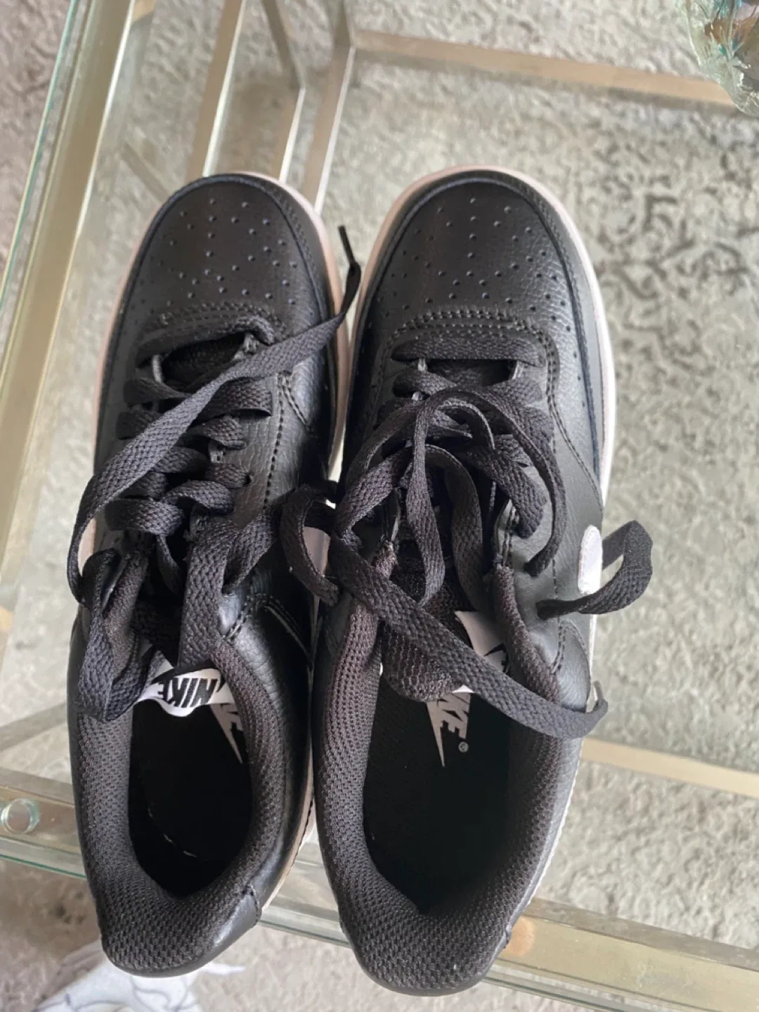 Nike Court Vision Low Sneakers - Black/White