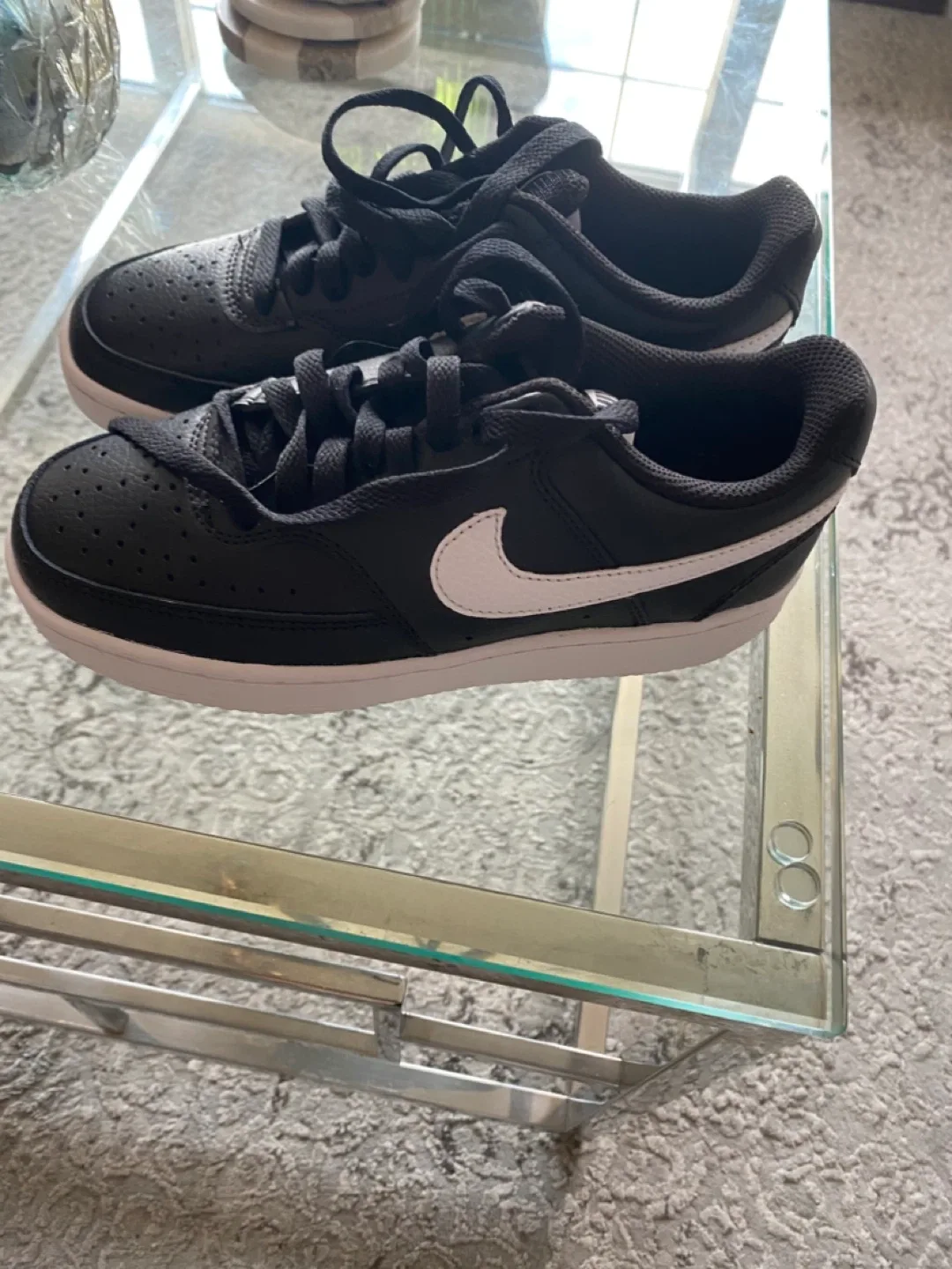 Nike Court Vision Low Sneakers - Black/White image indicator(2)