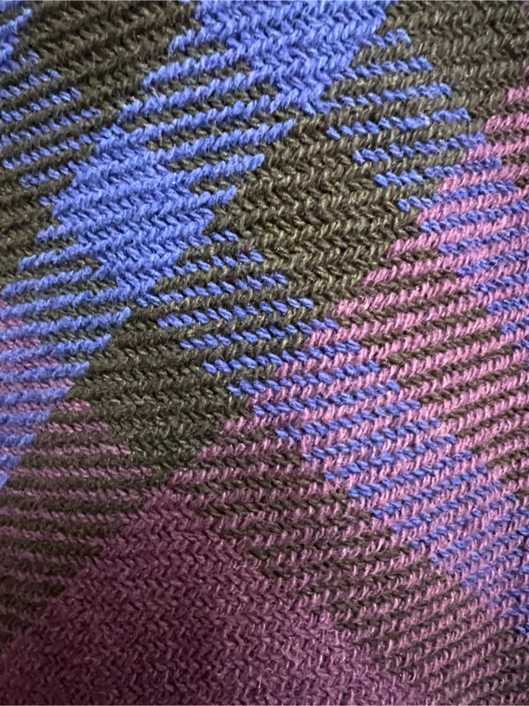 Burberry Purple Plaid Tote Bag image indicator(6)