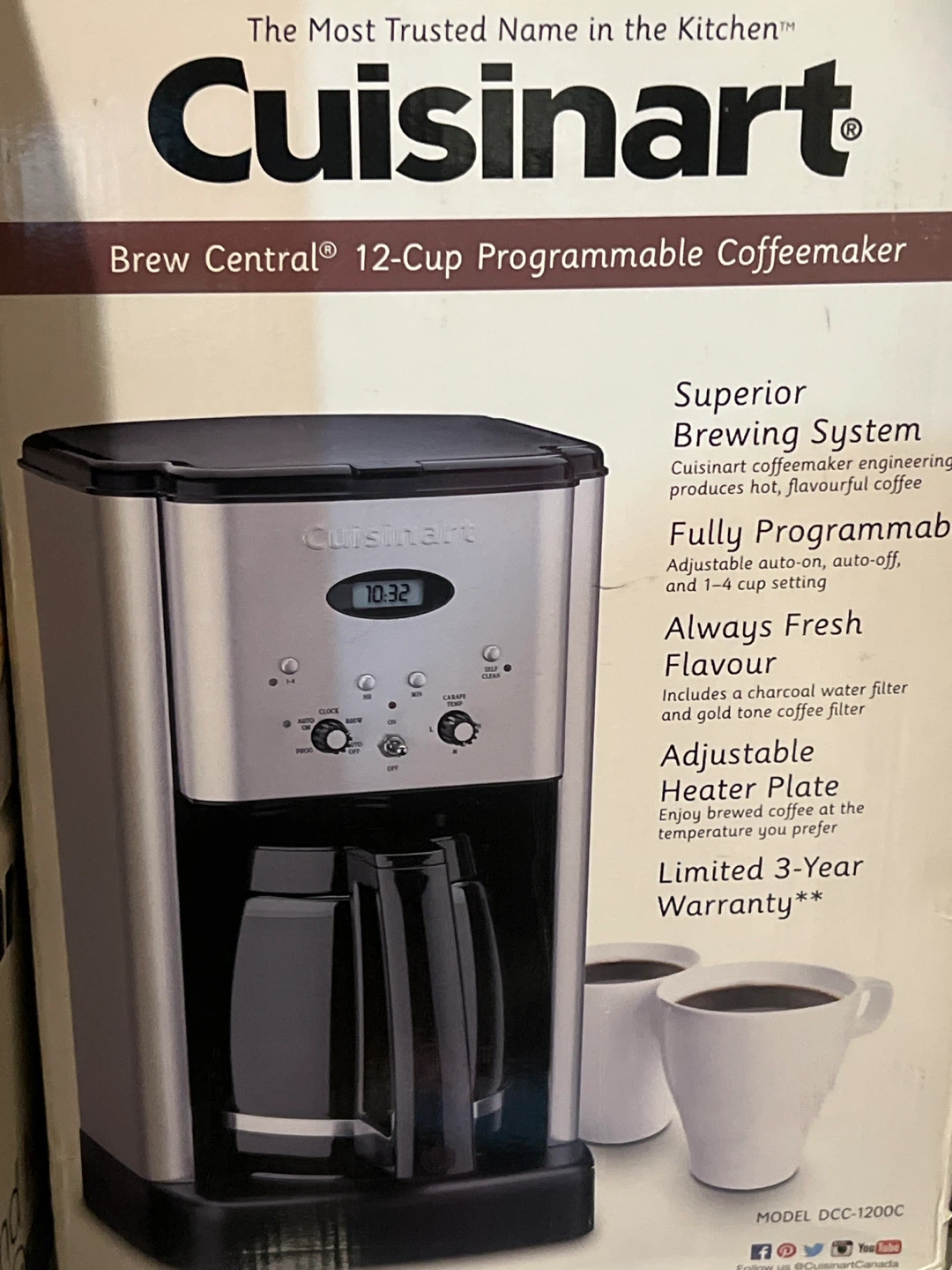 Cuisinart Brew Central 12-Cup Programmable Coffeemaker