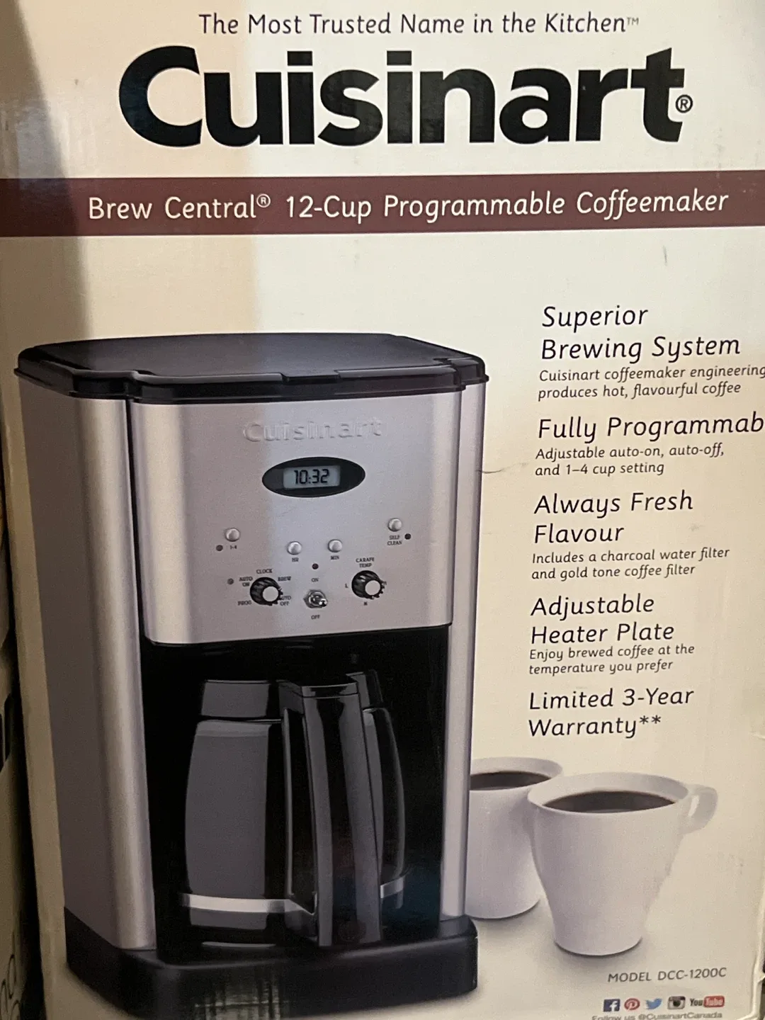 Cuisinart Brew Central 12-Cup Programmable Coffeemaker