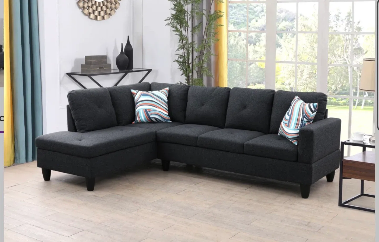 Dark Grey Sectional Sofa