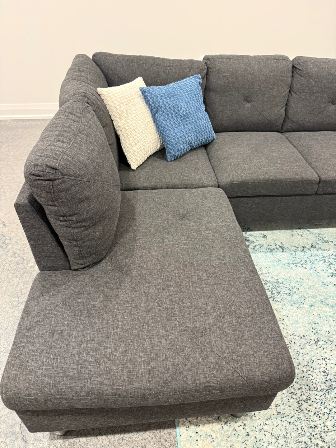 Dark Grey Sectional Sofa - photo 5