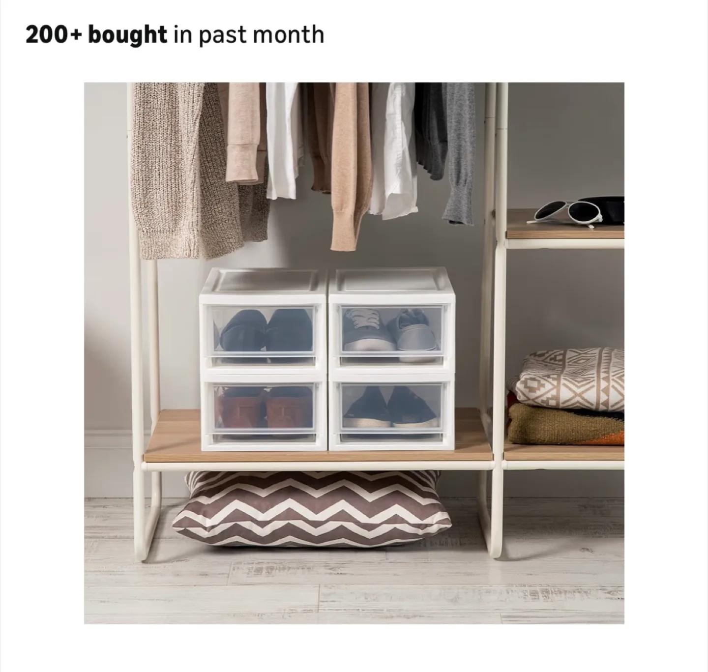 HD Clear Stackable Storage Drawer - 6 Quart image indicator(3)