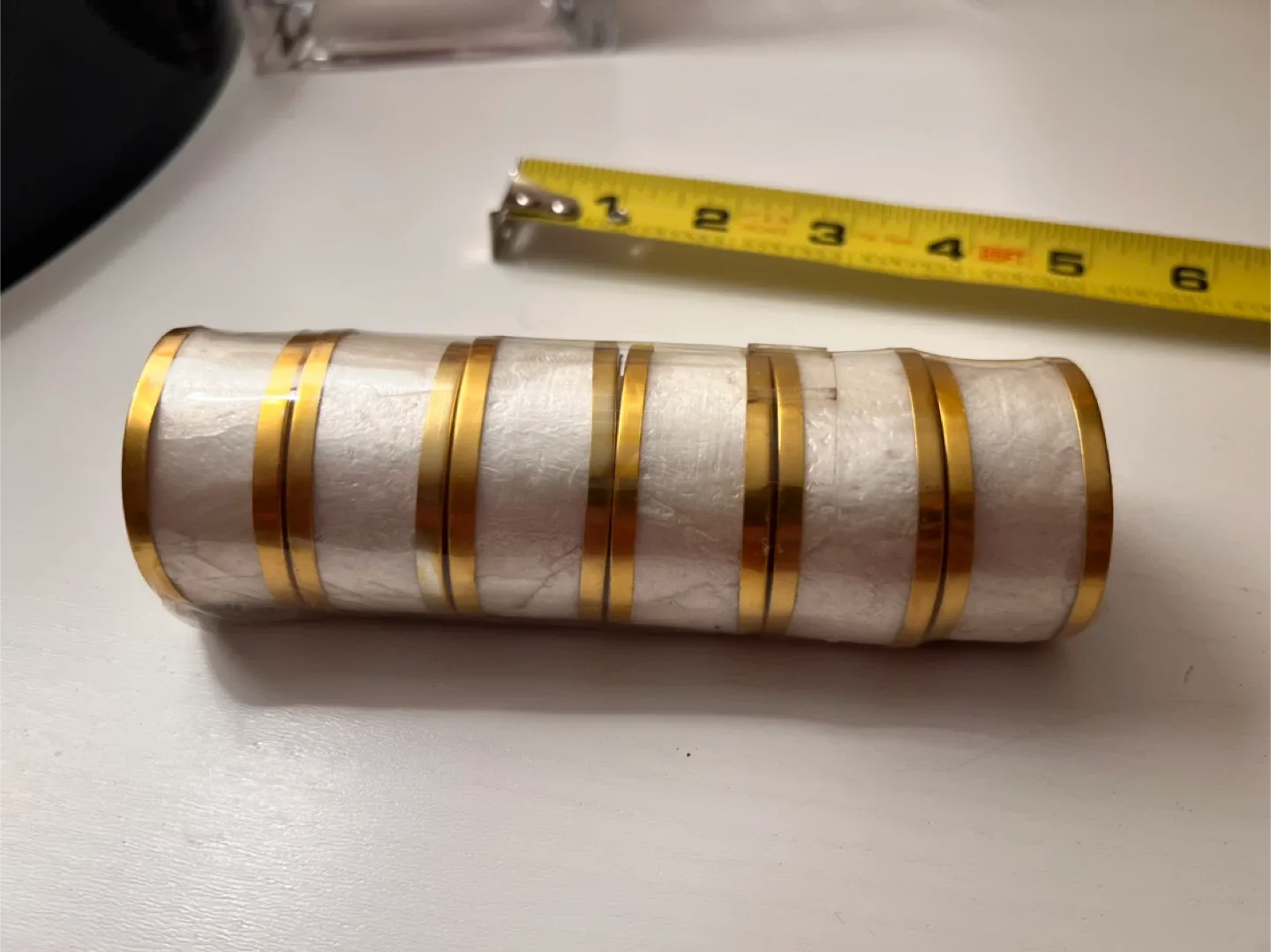 Set of 6 Mother of Pearl/ Capiz Napkin Rings