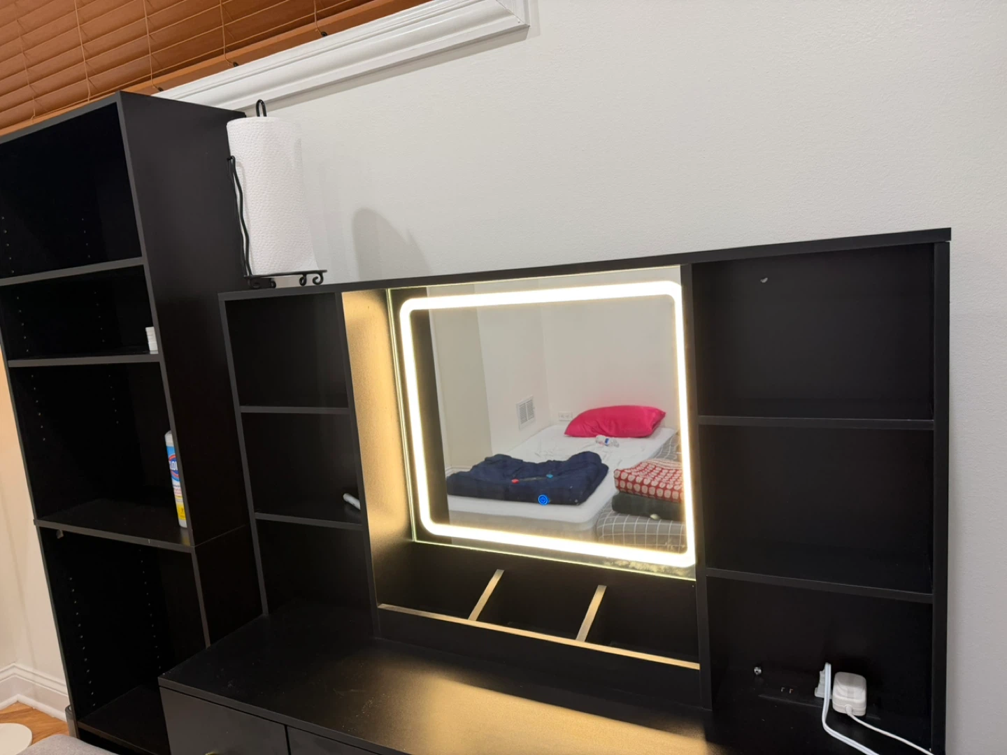 Vanity Desk with Lighted Mirror - photo 2