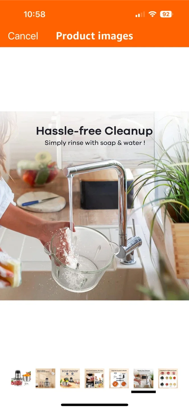 Ganiza 8-Cup Food Processor image indicator(6)