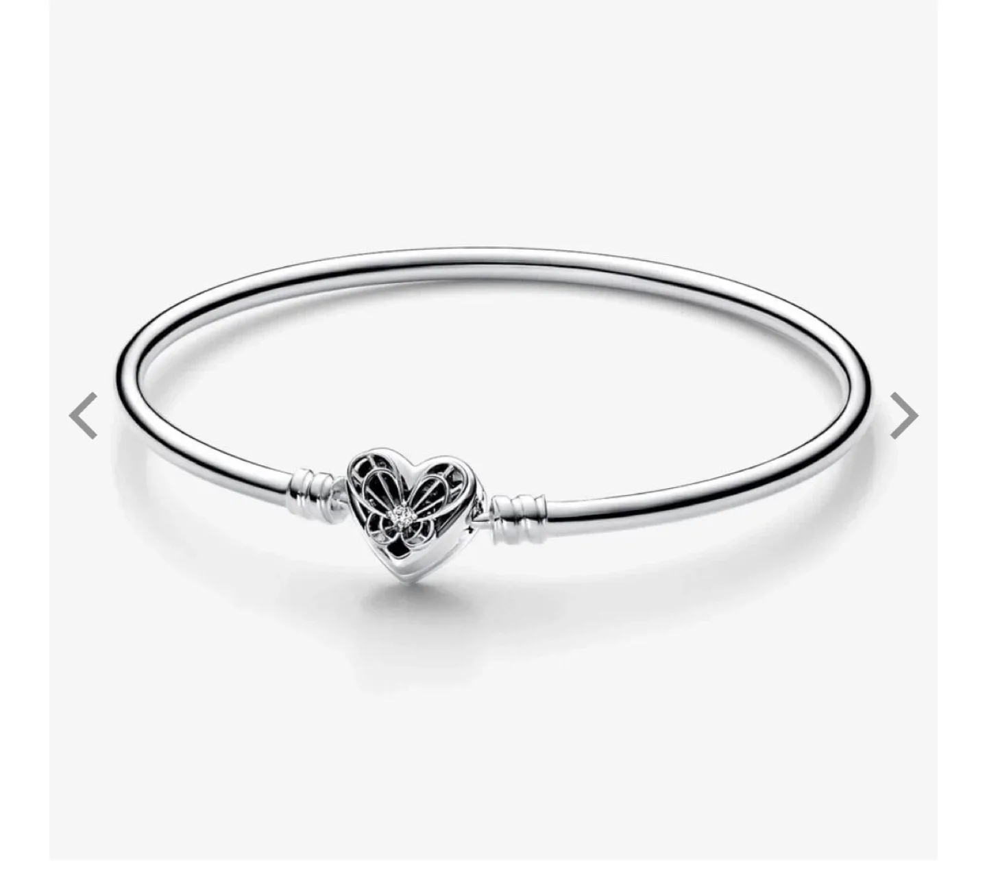 Pandora Bangle & Pink Pave Clip Charm image indicator(2)