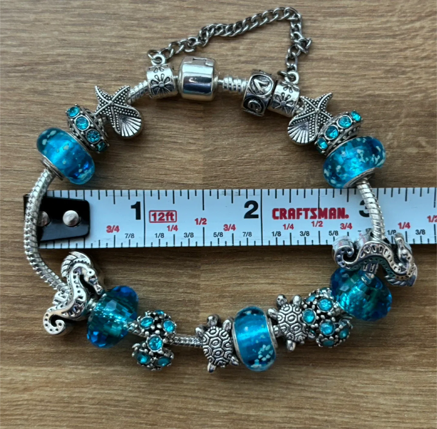Turquoise Charm Bracelet with Gift Bag image indicator(3)