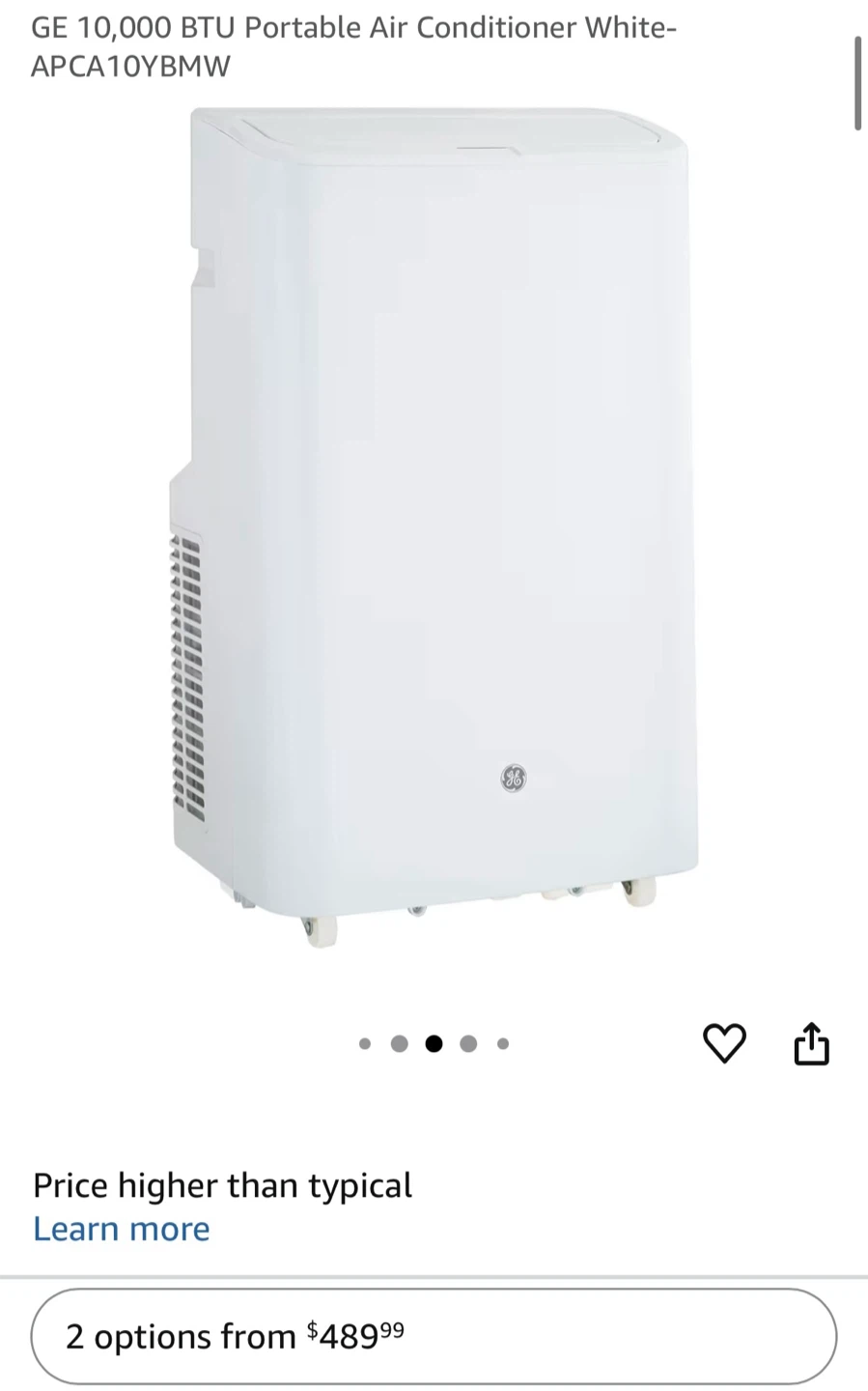 GE 3-in-1 Portable Air Conditioner - photo 2
