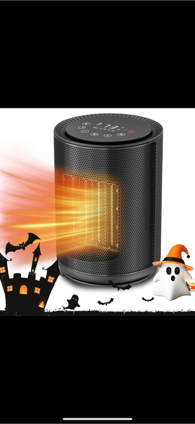 Black Portable Electric Space Heater