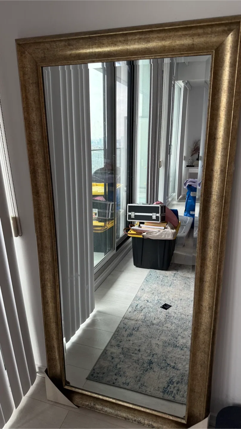 Large Gold Framed Mirror