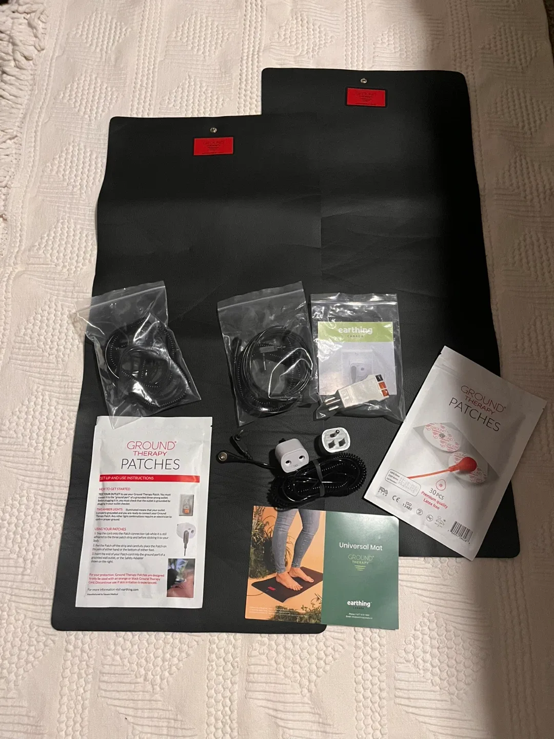 Ground Therapy Mats with Kit and Supplies