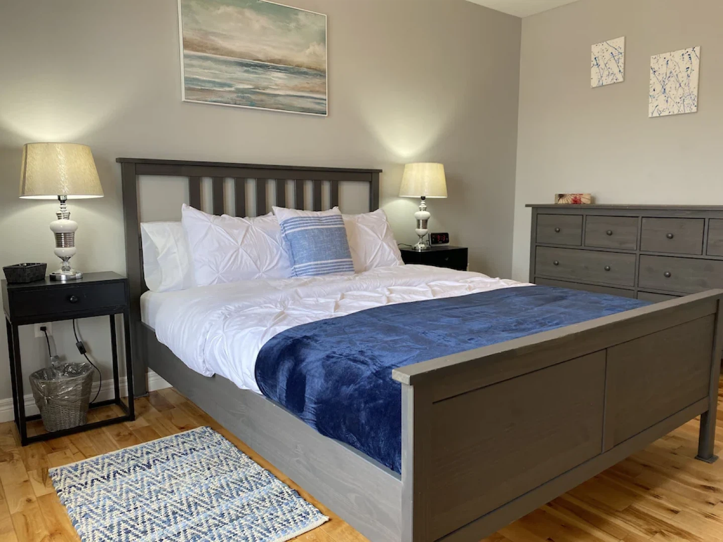 IKEA Hemnes Grey Stained Bed Frame