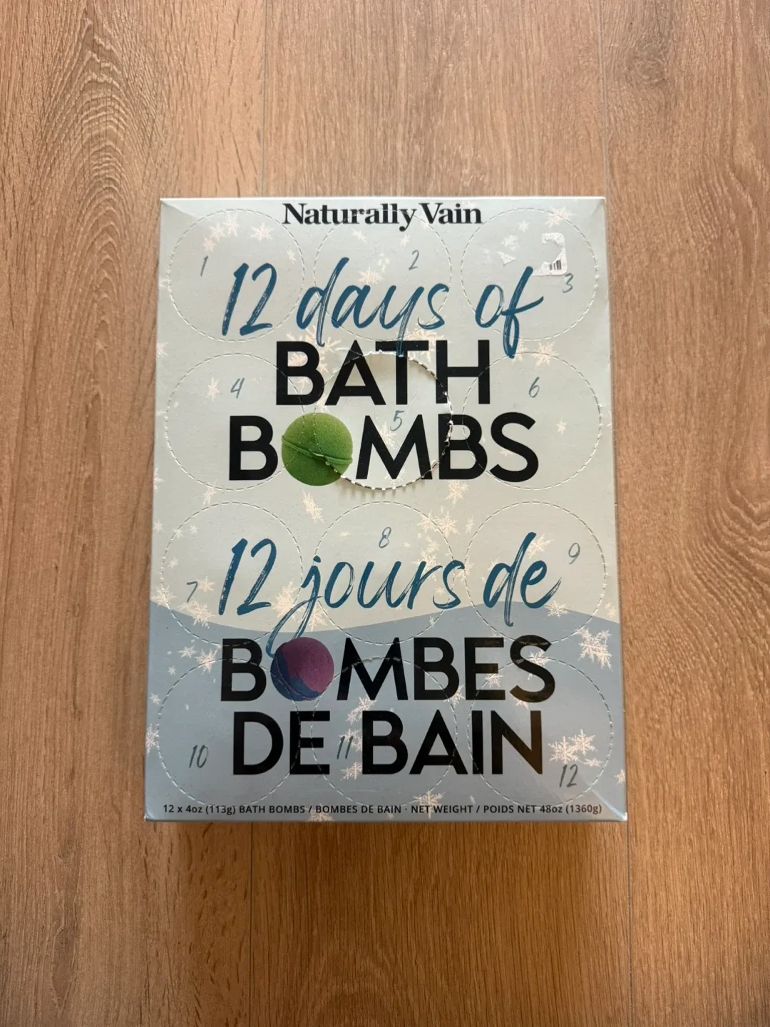 Naturally Vain 12 Days of Bath Bombs