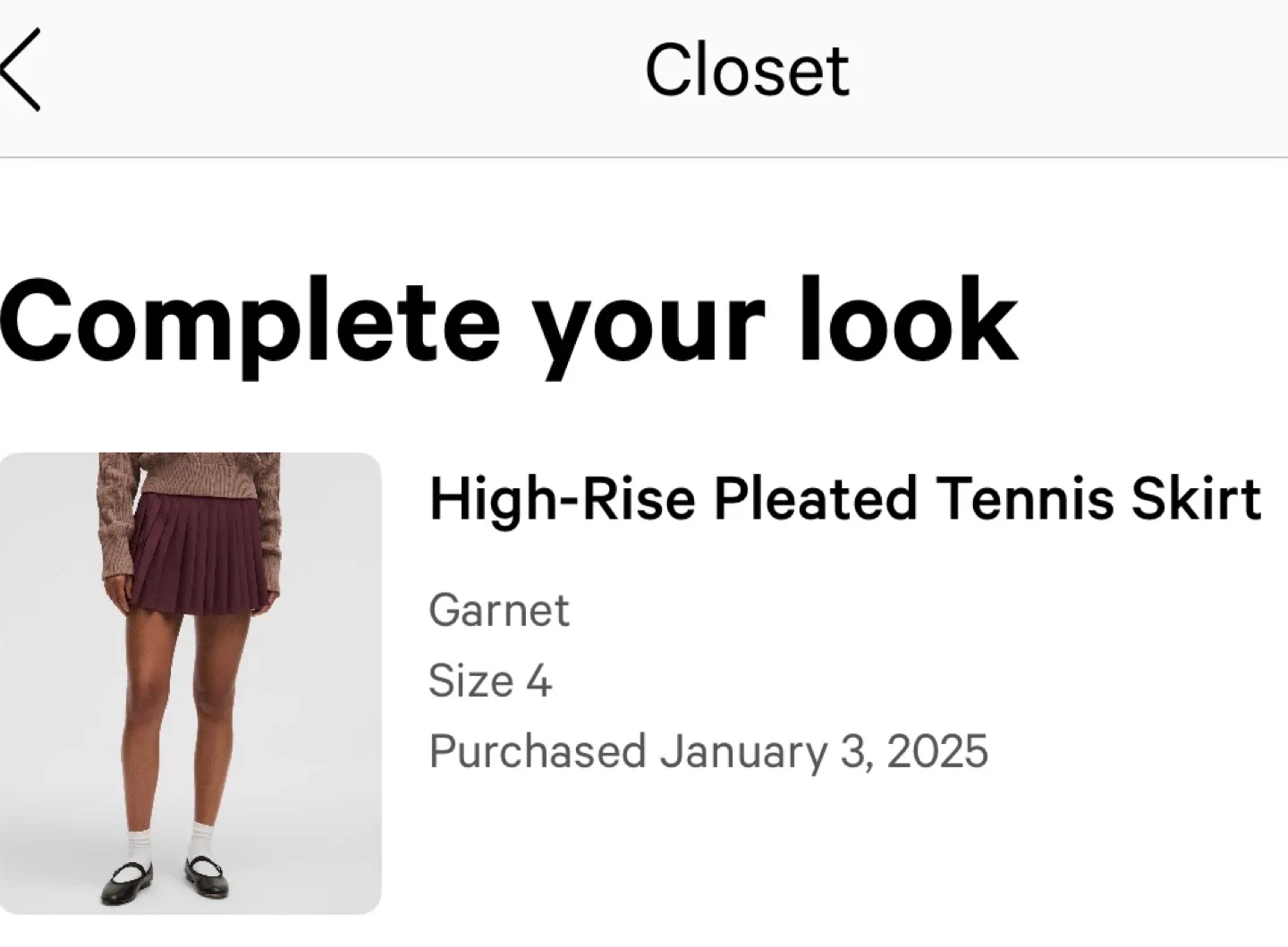 Lululemon High-Rise Pleated Tennis Skirt - Size 4 image indicator(6)