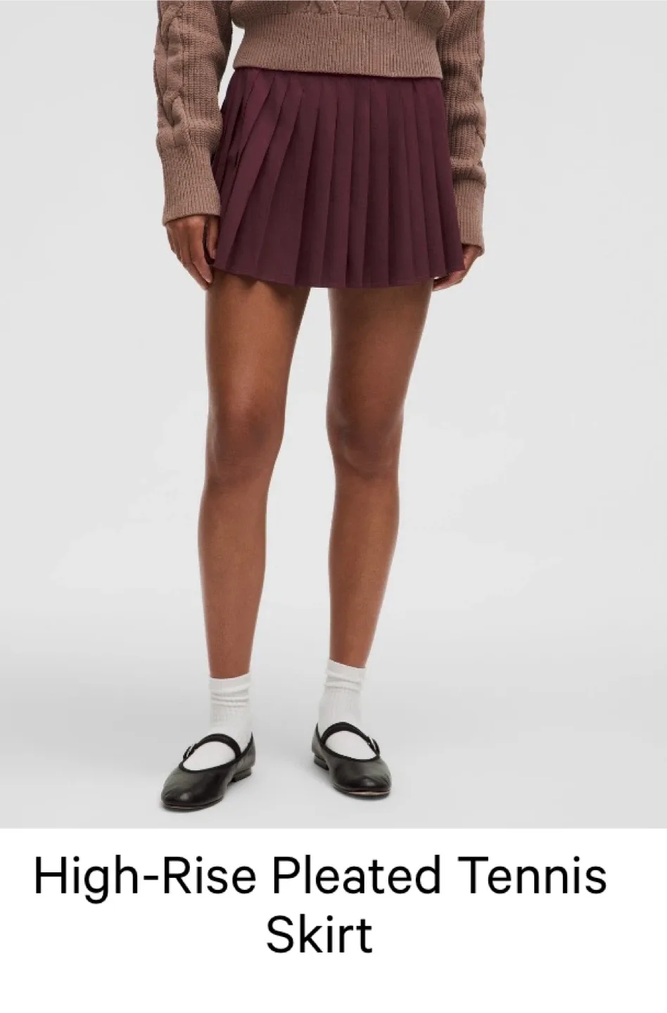 Lululemon High-Rise Pleated Tennis Skirt - Size 4