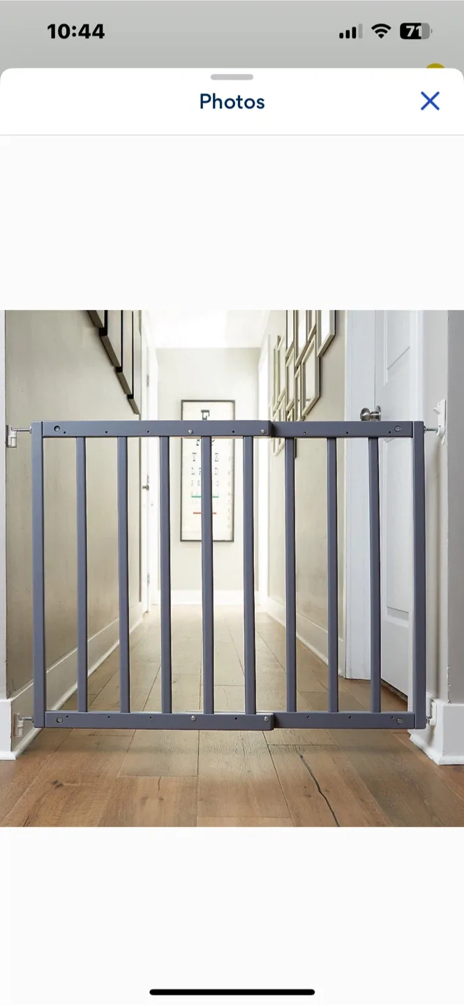 Infant Gray Retractable Baby Gate image indicator(2)