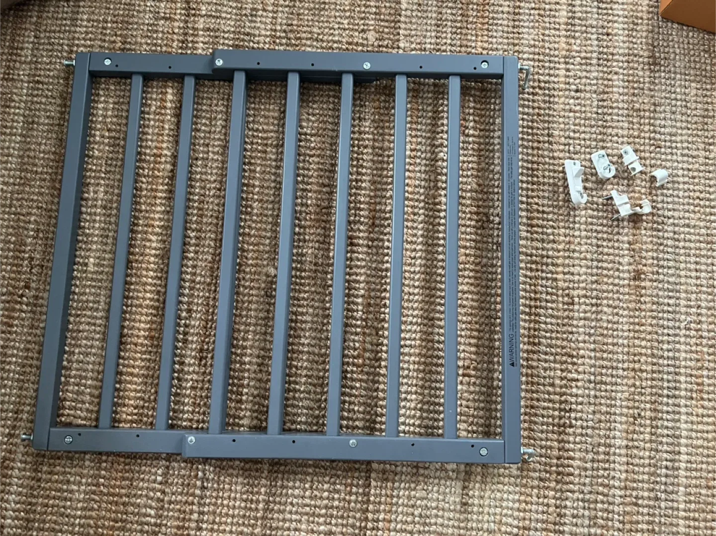 Infant Gray Retractable Baby Gate