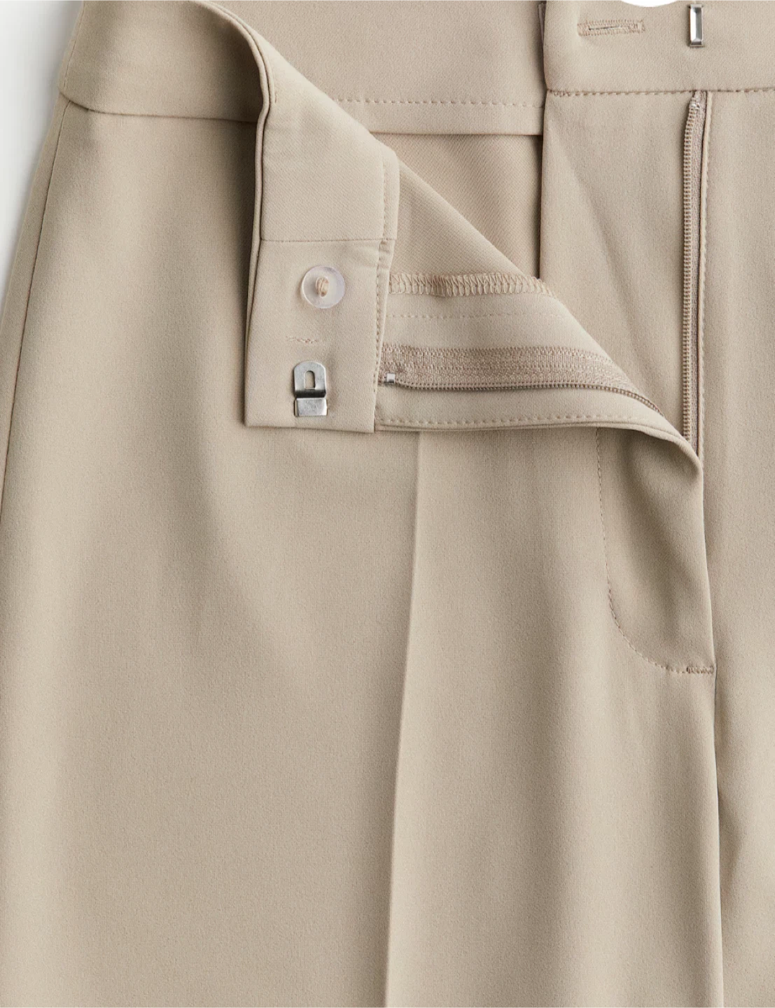 H&M Beige Wide Leg Trousers - Size 8 - photo 2