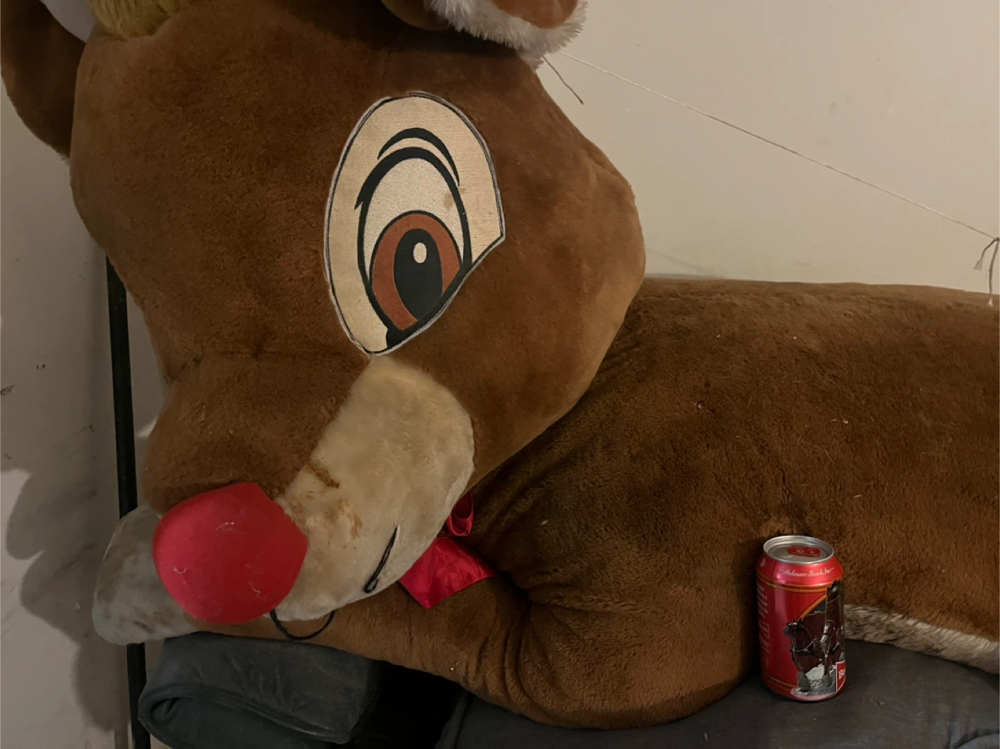 Vintage Montgomery wards Rudolph the Red-Nosed Reindeer Plush - photo 2