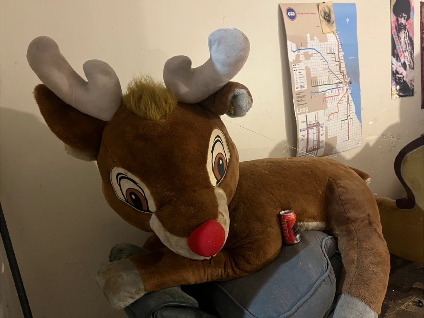 Vintage Montgomery wards Rudolph the Red-Nosed Reindeer Plush