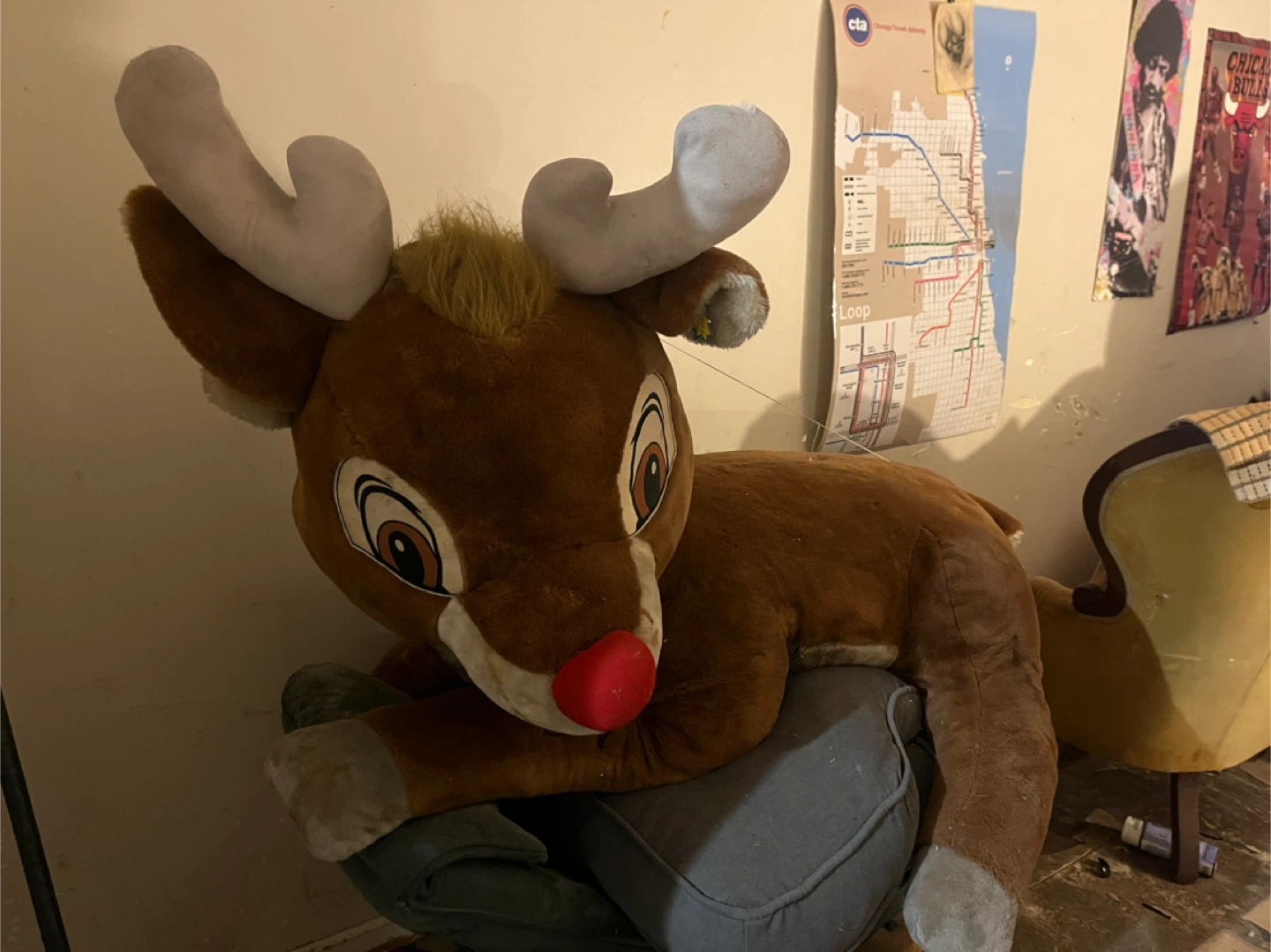Vintage Montgomery wards Rudolph the Red-Nosed Reindeer Plush - photo 3