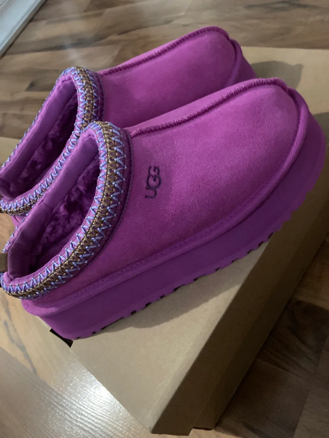 UGG UggPlush Purple Slippers