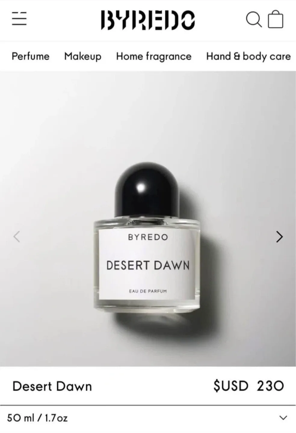 Byredo Desert Dawn Eau de Parfum 50ml image indicator(2)