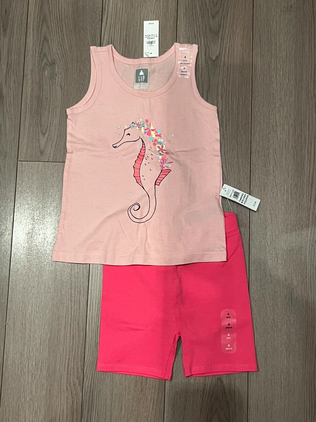 Gap Kids Pink Tank Top & Shorts Set - Size 4 Years