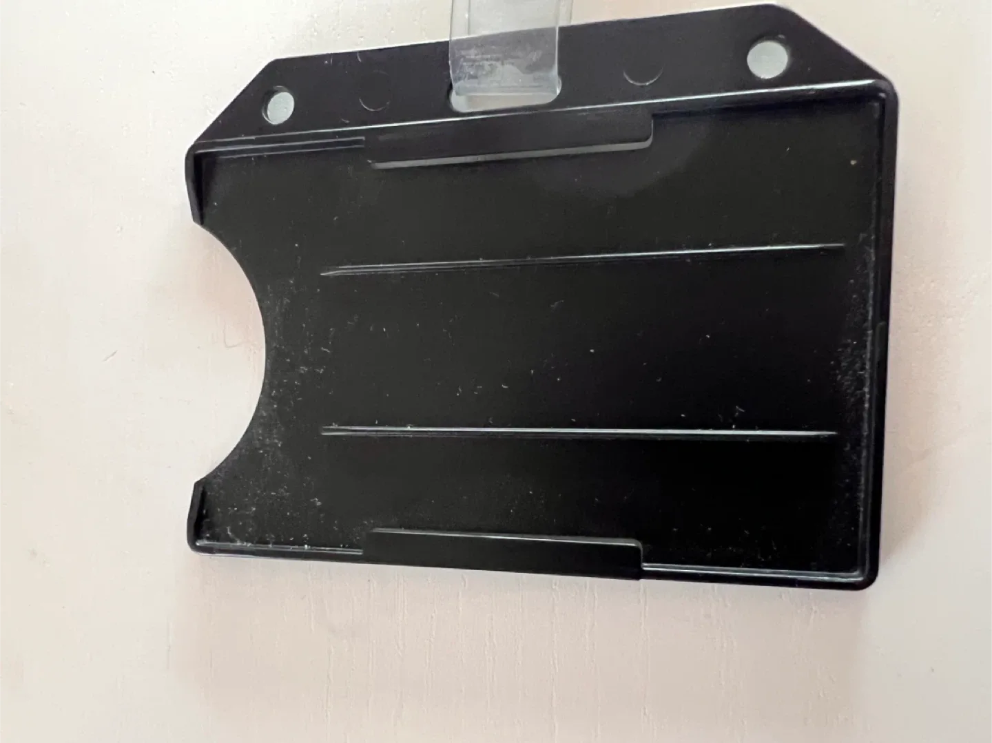 Black Badge Holder with Retractable Reel