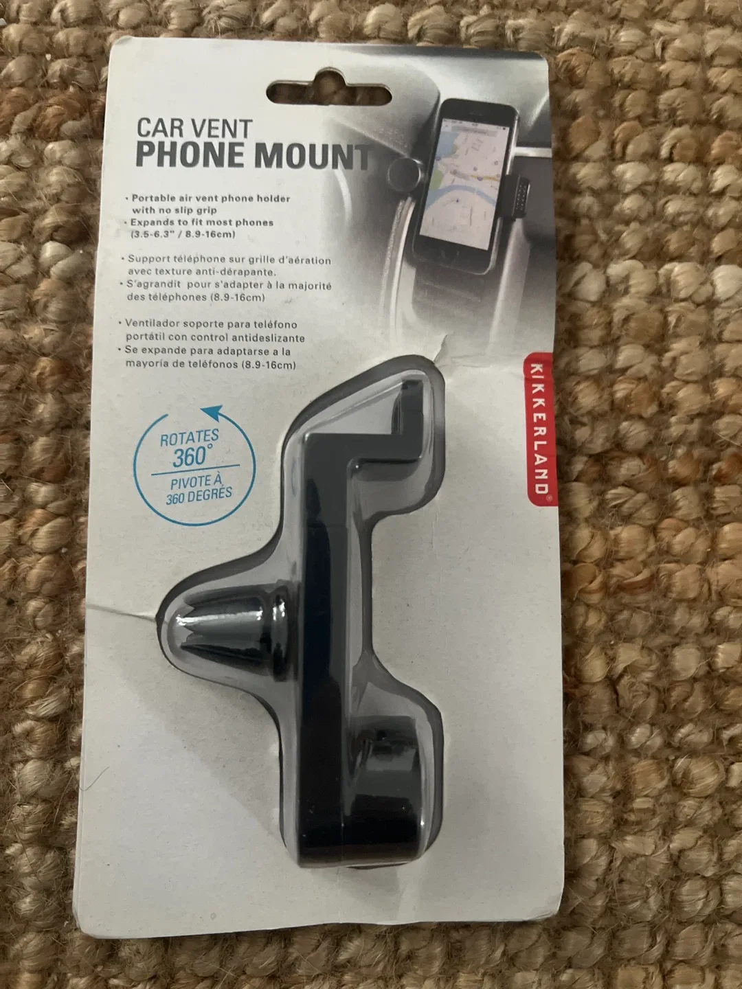 Kikkerland Car Vent Phone Mount - New in Package!