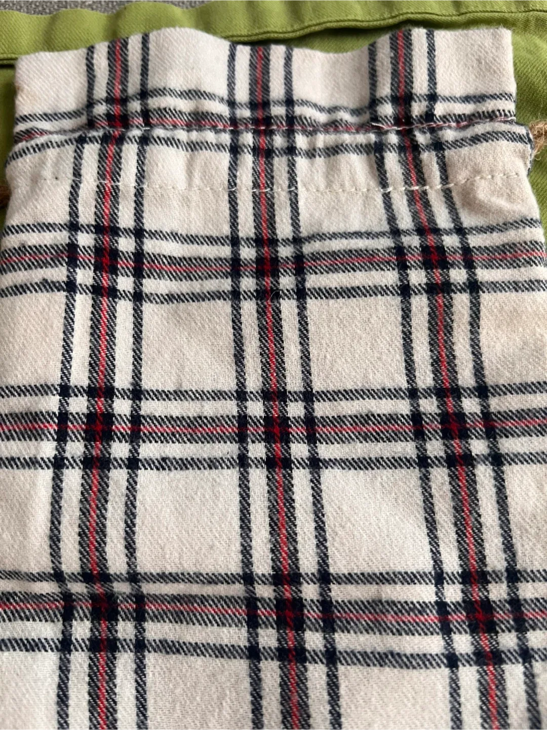 Plaid Drawstring Bag - Gift Bag image indicator(3)
