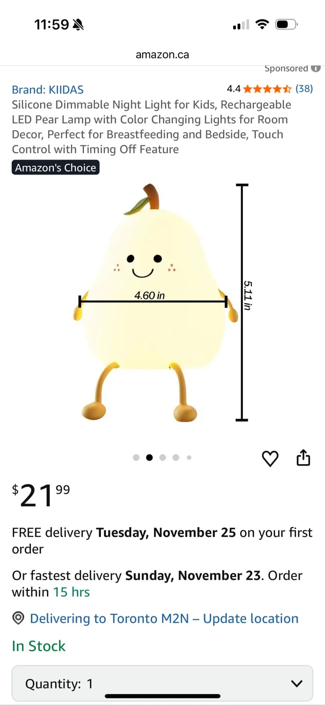 Night Light - New in Box image indicator(6)