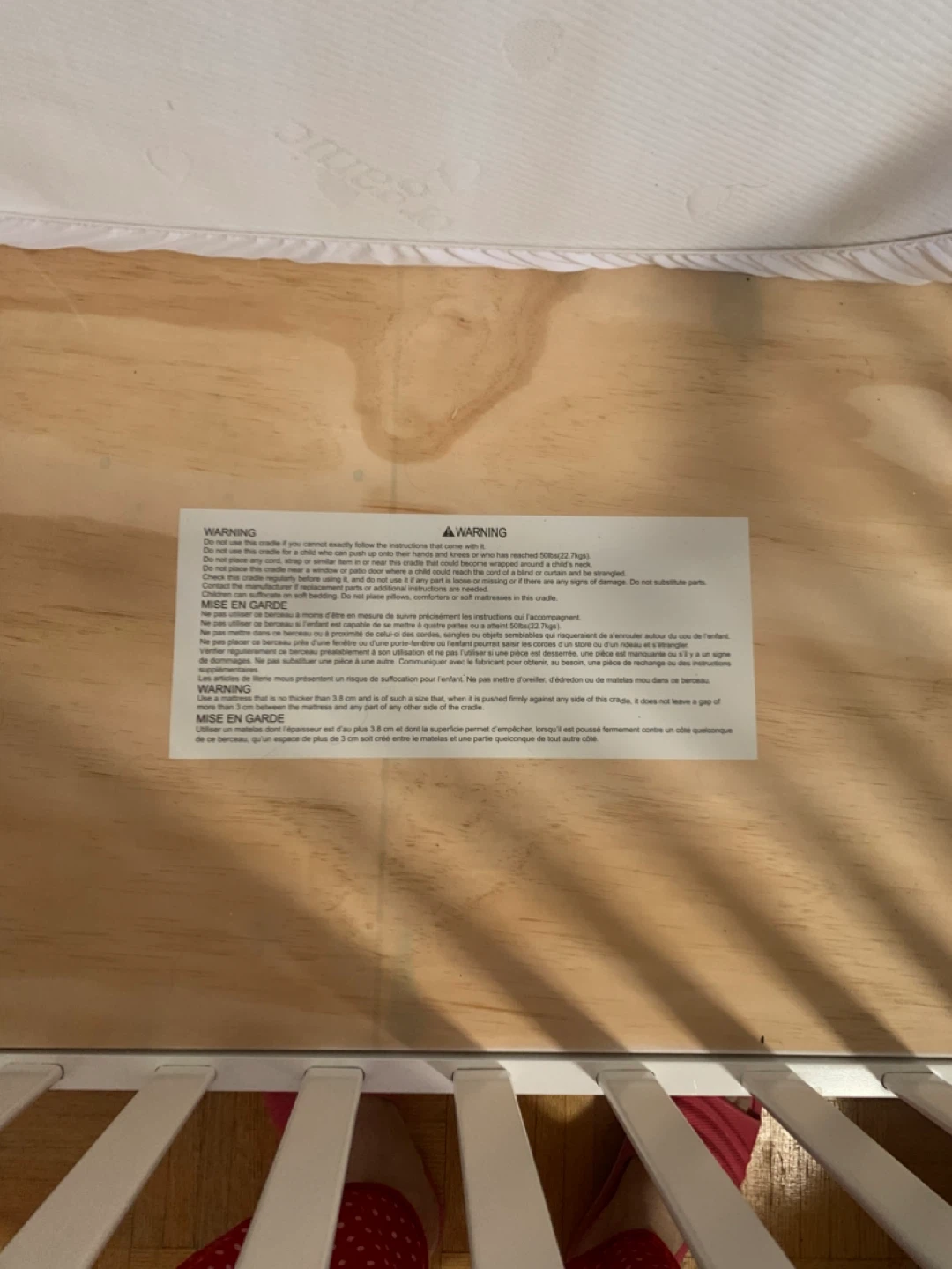 White Baby Crib - photo 4