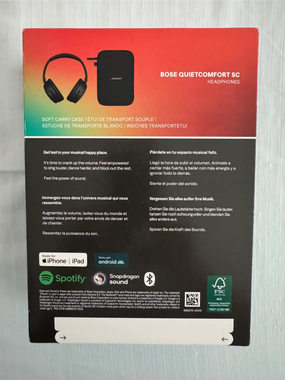 New Bose QuietComfort SC Headphones - Black - photo 3