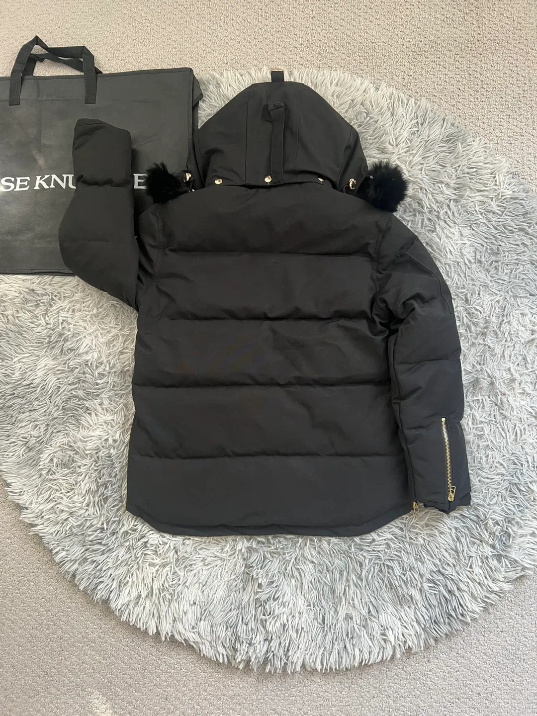 Black/Gold Moose Knuckles Gold Series 3Q Jackets image indicator(4)