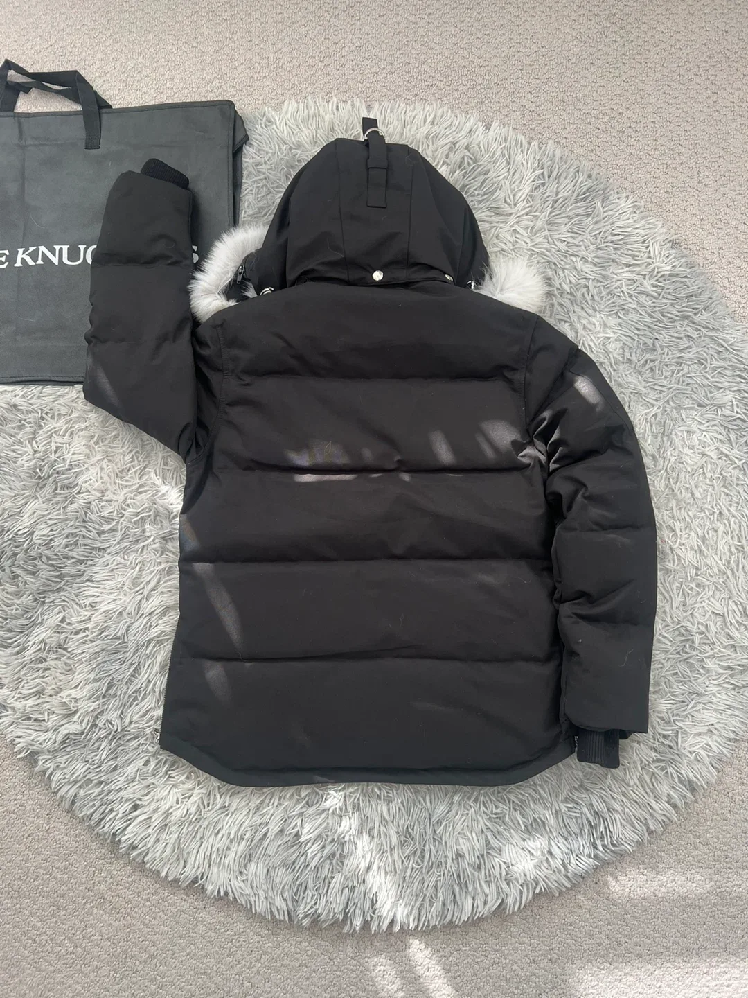 Black/Natural Moose Knuckles Original Shearling Trim 3Q Jackets image indicator(4)