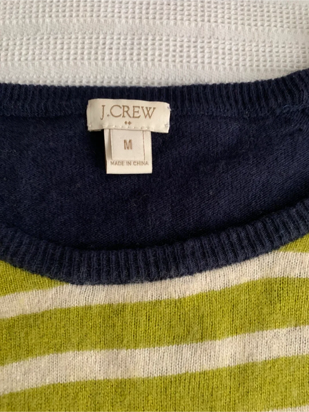 J.Crew Striped Wool Blend Sweater - Size M image indicator(2)